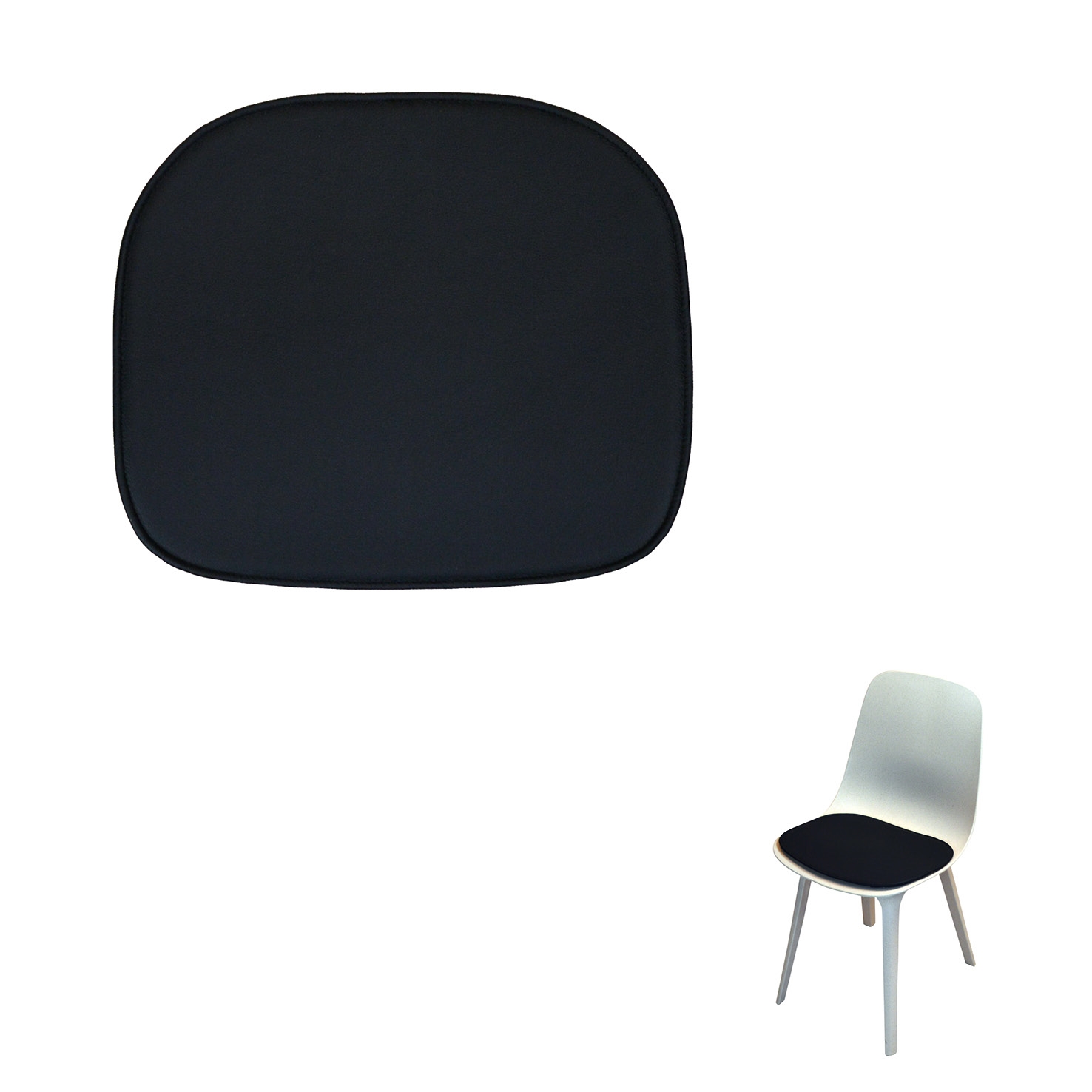 Non-reversible Standard Seat cushion in Melrose for the Ikea Odger chairs by J. og J. Pettersson