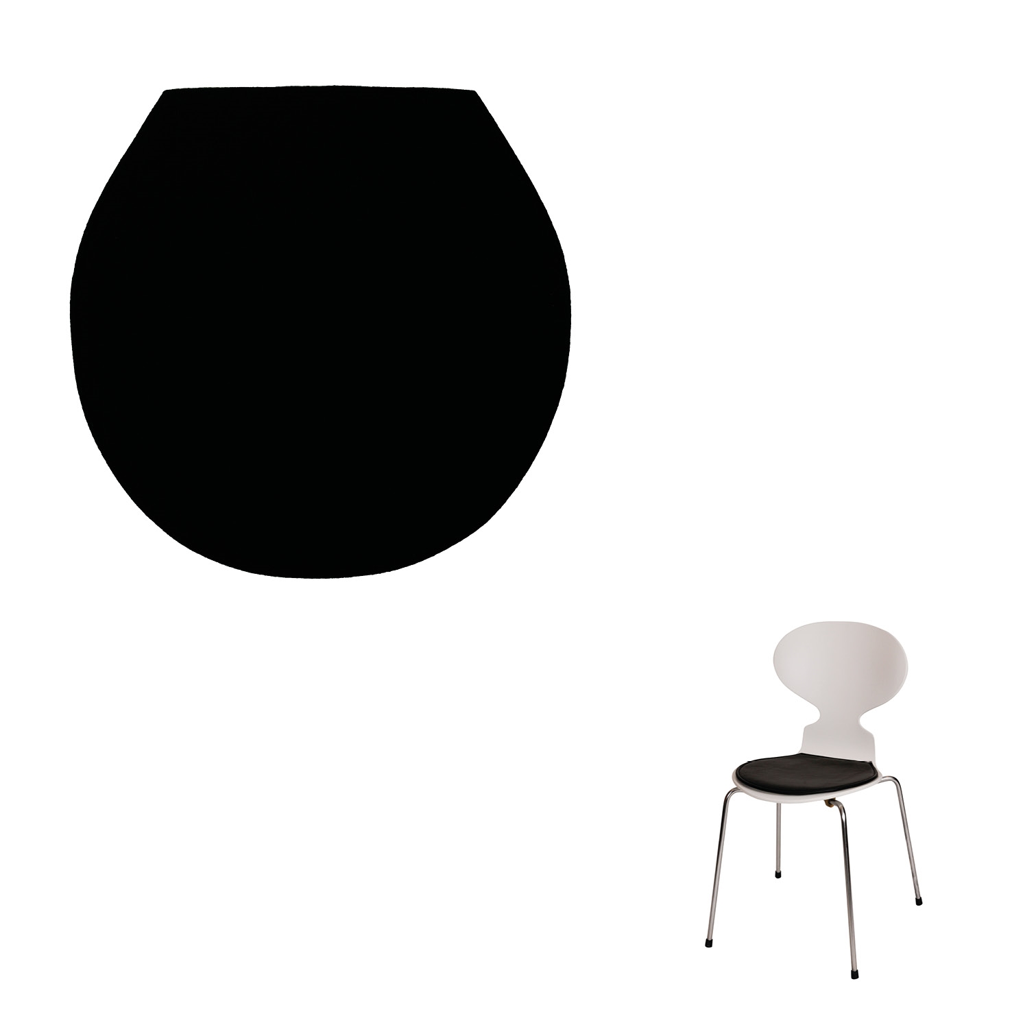 luxury seat cushion in hallingdal fabric for the ant 3100 3101 chair