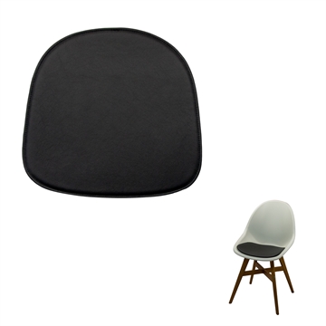 NON-reversible Black Standard Seat cushion in Basic select Leather for Ikea Fanbyn chairs