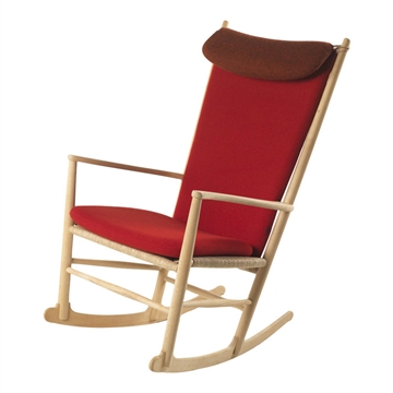 Seat Back And Neck In Fabric Pillow For J16 Rocking Chair